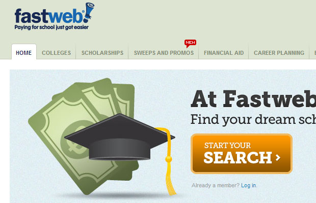 FastWeb (Scholarship Search Website)