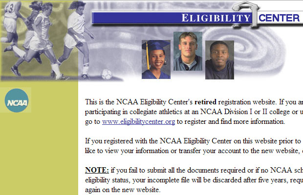 NCAA Eligibility Center (Formerly NCAA Clearinghouse)